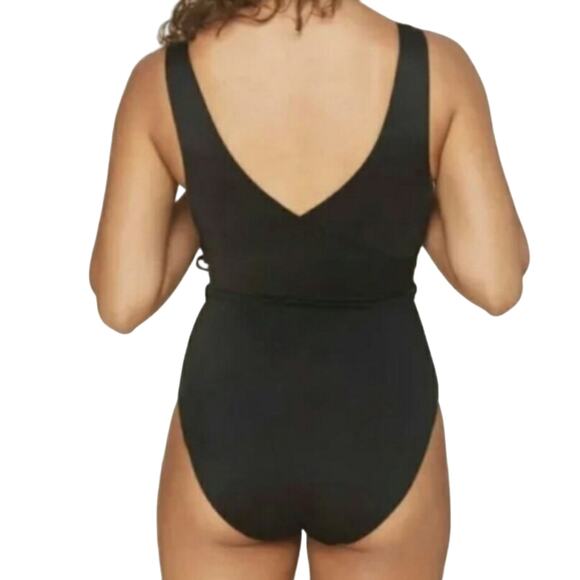 Andie The Belmar One Piece Black Tie Waist Swimwear Bathing Suit Size XS New - Picture 5 of 12